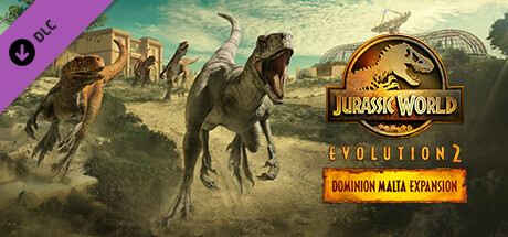 Jurassic World Evolution 2: Dominion Malta Expansion Cover