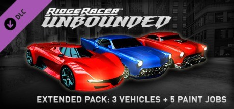 Ridge Racer Unbounded - Extended Pack: 3 Vehicles + 5 Paint Jobs Cover