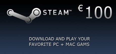 Steam Wallet Card 100 Euro Cover