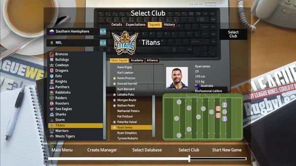 Rugby League Team Manager 2018 Screenshot #1