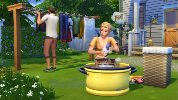 Die Sims 4: Waschtag-Accessoires Screenshot #1