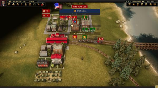 Railroad Corporation - Civil War Screenshot #2