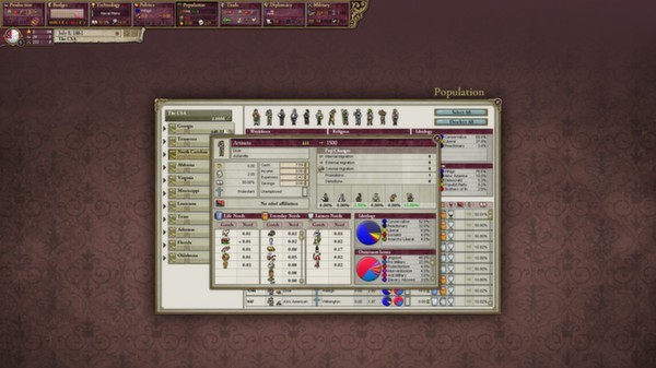 Victoria II: Songs of the Civil War Screenshot #3