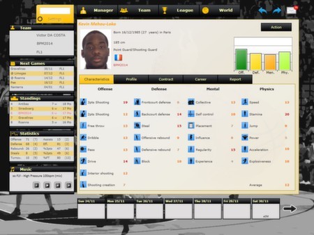 Basketball Pro Management 2014 Screenshot #3