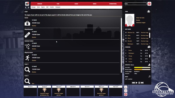 Basketball Pro Management 2015 Screenshot #1