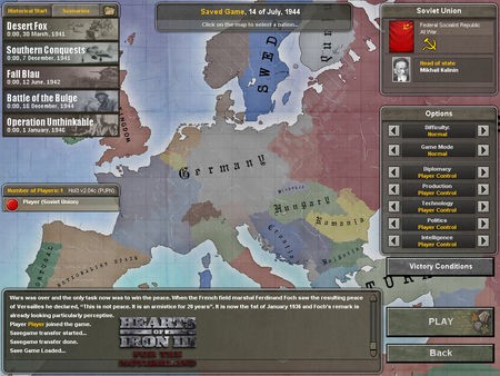 Hearts of Iron III: For the Motherland Screenshot #1