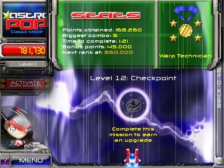 AstroPop Deluxe Screenshot #2