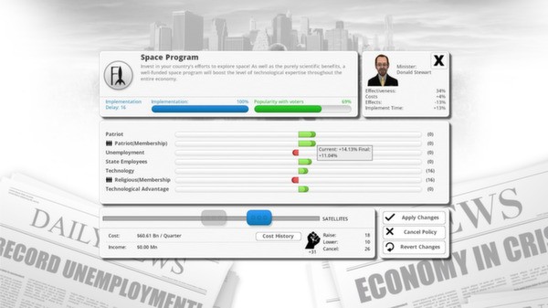 Democracy 3 Screenshot #2