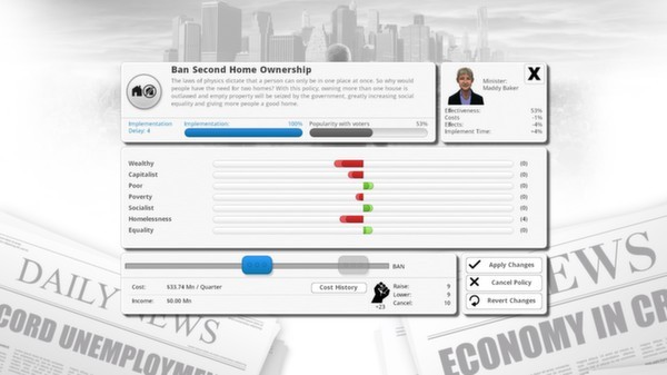 Democracy 3: Extremism Screenshot #2