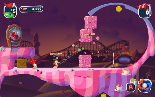Worms Crazy Golf Screenshot #2
