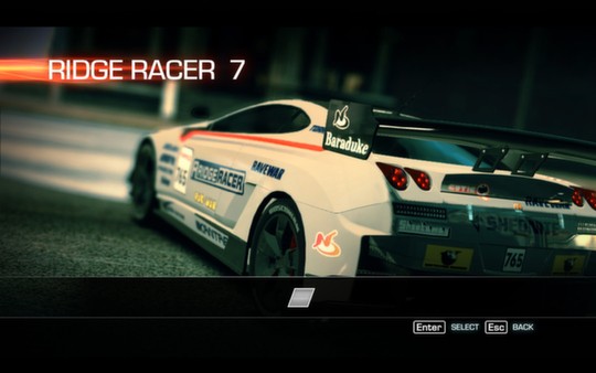 Ridge Racer Unbounded - Ridge Racer 7 Machine Pack Screenshot #1