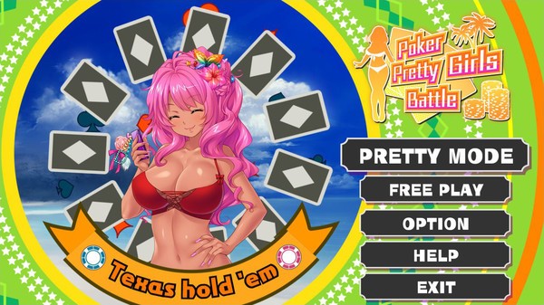 Poker Pretty Girls Battle: Texas Hold'em Screenshot #1