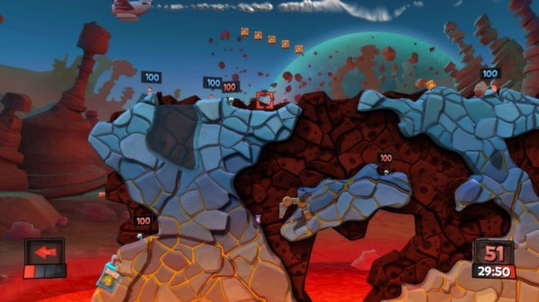 Worms Revolution - Mars Pack Screenshot #3