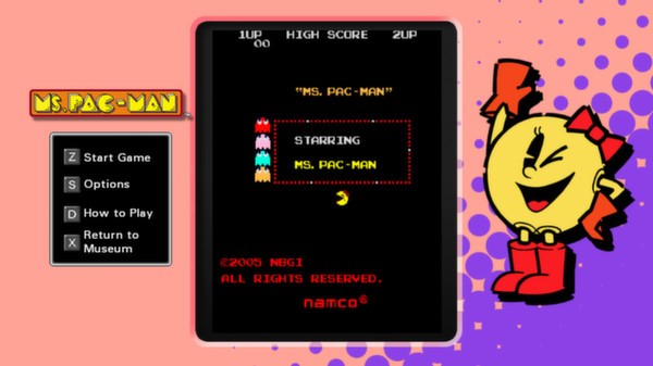 PAC-MAN MUSEUM: Ms. PAC-MAN Screenshot #2