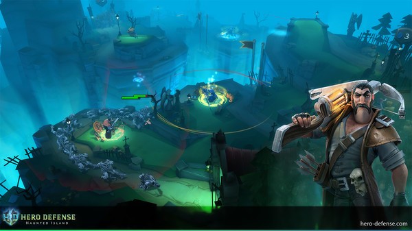 Hero Defense - Haunted Island Screenshot #1