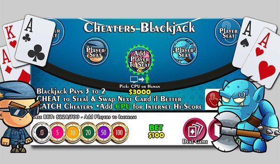 Cheaters Blackjack 21 Screenshot #1