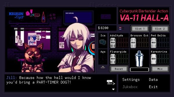 VA-11 Hall-A: Cyberpunk Bartender Action Screenshot #2