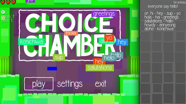 Choice Chamber Screenshot #1