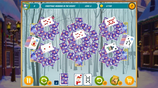 Solitaire Christmas. Match 2 Cards Screenshot #3