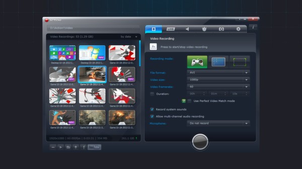 Action! - Gameplay Recording and Streaming Screenshot #2