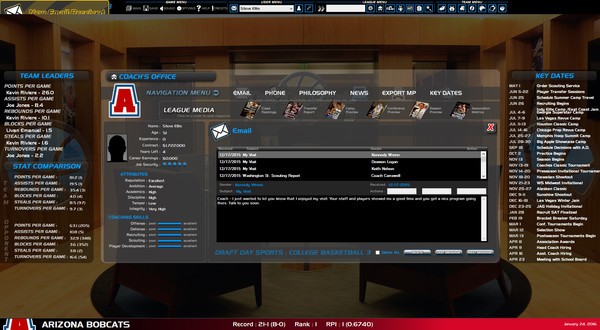 Draft Day Sports College Basketball 3 Screenshot #3