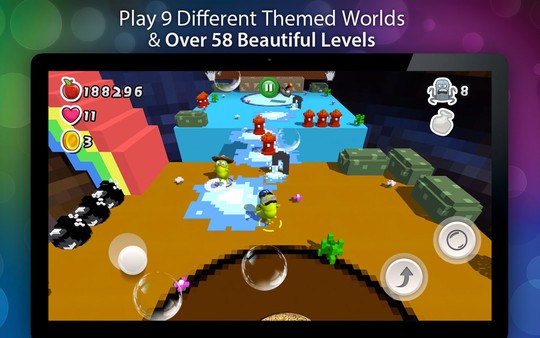 Bubble Jungle Super Chameleon Platformer World Screenshot #2