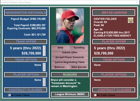 Baseball Mogul 2017 Screenshot #1