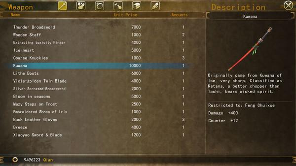 Tale of Wuxia:The Pre-Sequel Screenshot #2